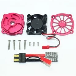 GPM Racing GPM Red Aluminum Motor Heatsink Cooling Fan for UDR