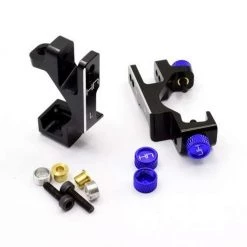 Hot Racing Black Aluminum C-Hub Castor Blocks for Slash 4x4, Stampede 4x4, Rally