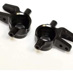 Hot Racing Black Aluminum Steering Blocks for Slash 4x4, Stampede 4x4, Rally
