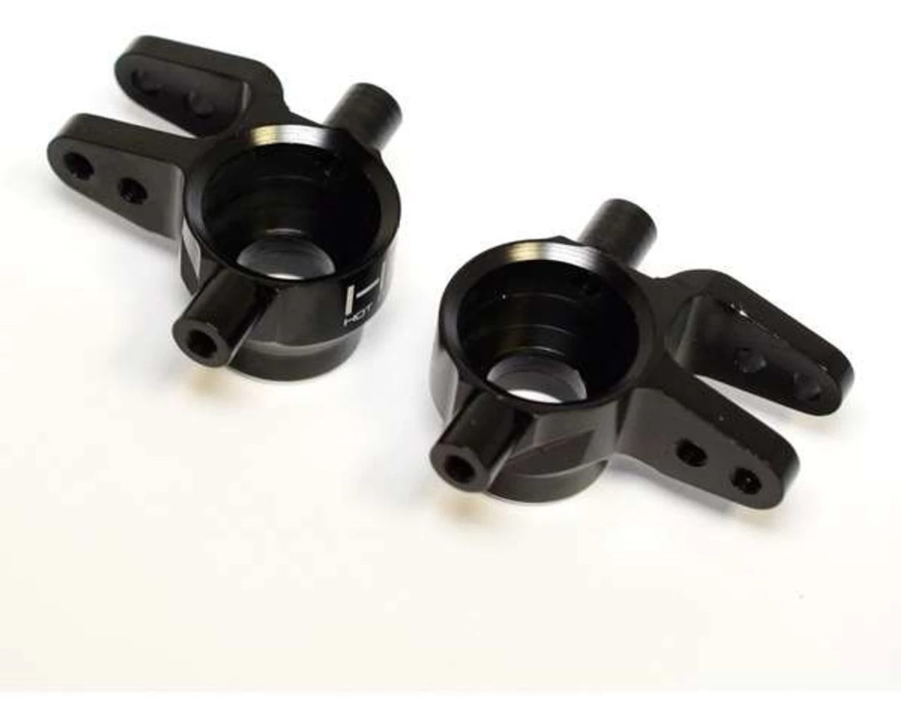 Hot Racing Black Aluminum Steering Blocks for Slash 4x4, Stampede 4x4, Rally 3 Hot Racing Black Aluminum Steering Blocks for Slash 4x4, Stampede 4x4, Rally