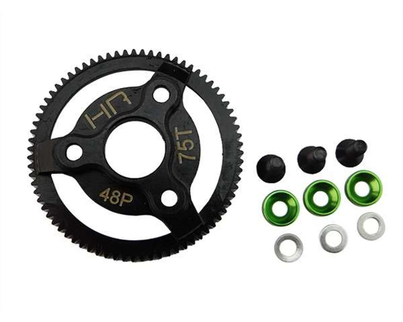 Hot Racing Hardened Steel 75T 48P Spur Gear for Slash 2WD, Stampede 2WD, Rustler, Bandit 3 Hot Racing Hardened Steel 75T 48P Spur Gear for Slash 2WD, Stampede 2WD, Rustler, Bandit