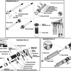 Hot Racing Red Aluminum 90mm Piggyback Front Shocks for Slash 2WD, Stampede 2WD, Rustler -Cars & Trucks Sales HRATD90AR02 4 90081.1562661907