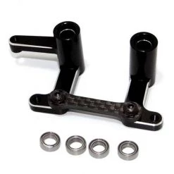 Hot Racing Aluminum & Carbon Steering Bellcrank for 2WD Slash, Rustler, Bandit