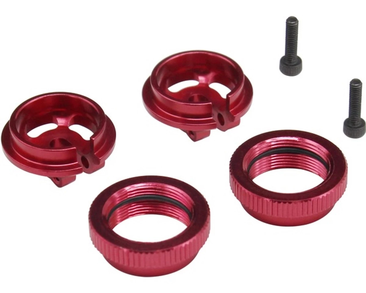 Hot Racing Traxxas UDR Red Aluminum Shock Upgrade Kit w/Spring Adjusters & Retainer Cups 3 Hot Racing Traxxas UDR Red Aluminum Shock Upgrade Kit w/Spring Adjusters & Retainer Cups