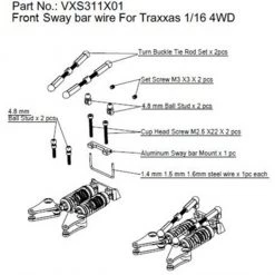 Hot Racing Complete Front & Rear Adjustable Sway Bar Set for 1/16 E-Revo, Slash 7 Hot Racing Complete Front & Rear Adjustable Sway Bar Set for 1/16 E-Revo, Slash -Cars & Trucks Sales HRAVXS311X01 4 33838.1562662058