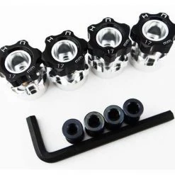 Hot Racing 12mm to 17mm Hex Hub Adapters w/6mm Offset for Slash 4x4, Stampede 4x4, Telluride
