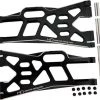 Hot Racing X-Maxx Swaybar-Ready Black Aluminum Lower Suspension Arms