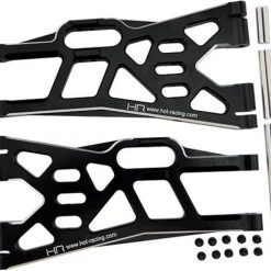 Hot Racing X-Maxx Swaybar-Ready Black Aluminum Lower Suspension Arms