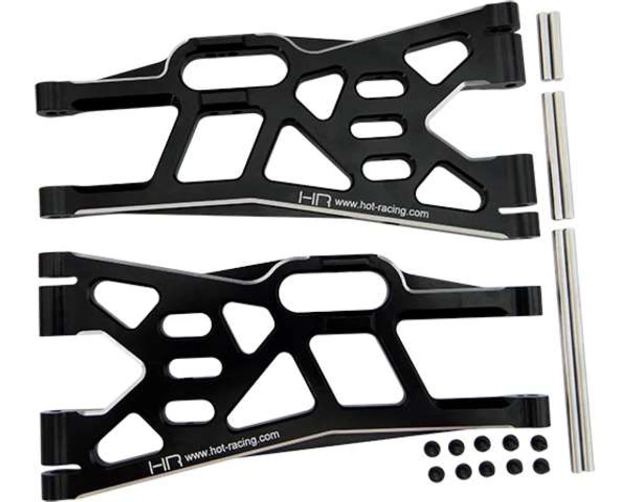 Hot Racing X-Maxx Swaybar-Ready Black Aluminum Lower Suspension Arms 3 Hot Racing X-Maxx Swaybar-Ready Black Aluminum Lower Suspension Arms