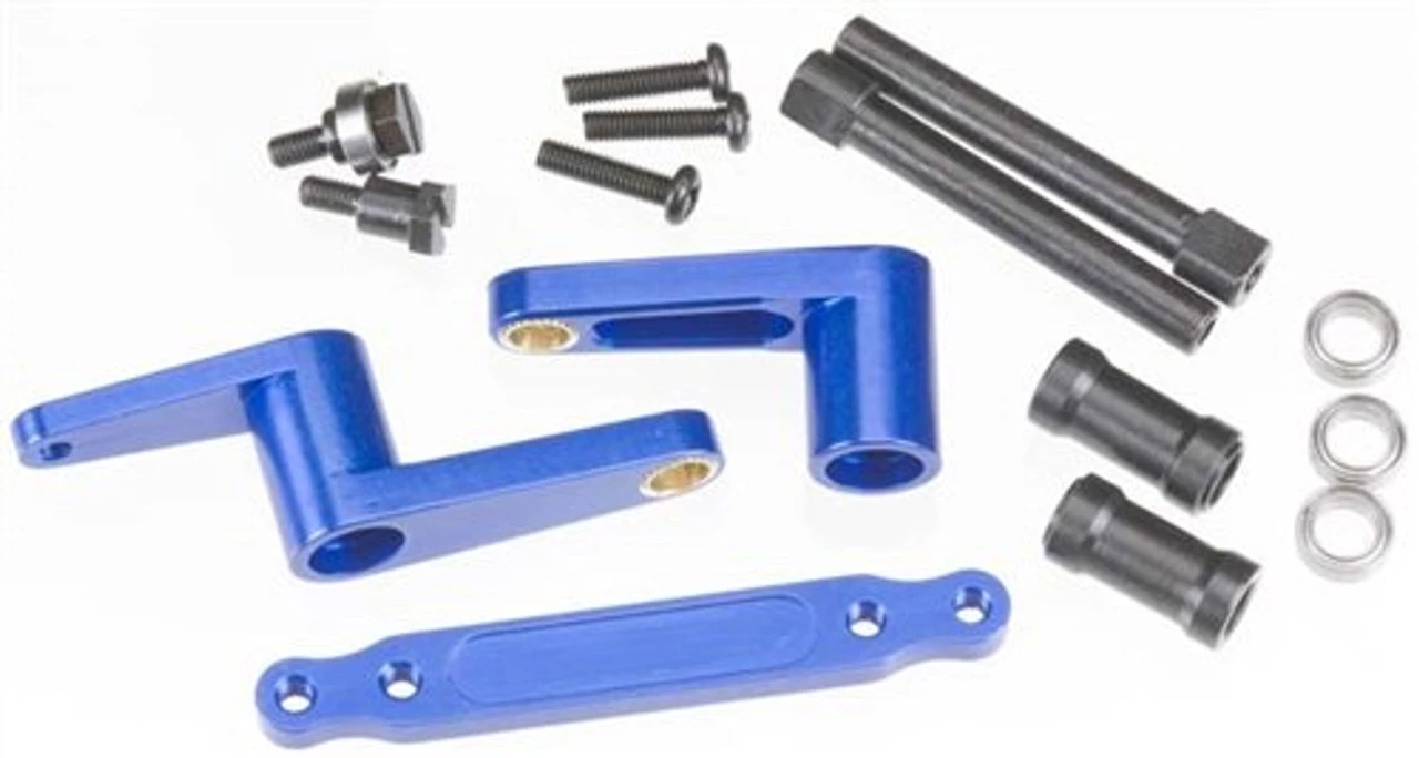 Integy Aluminum Steering Bell Crank (Blue): T-Maxx 2.5 & 3.3 2 Integy Aluminum Steering Bell Crank (Blue): T-Maxx 2.5 & 3.3