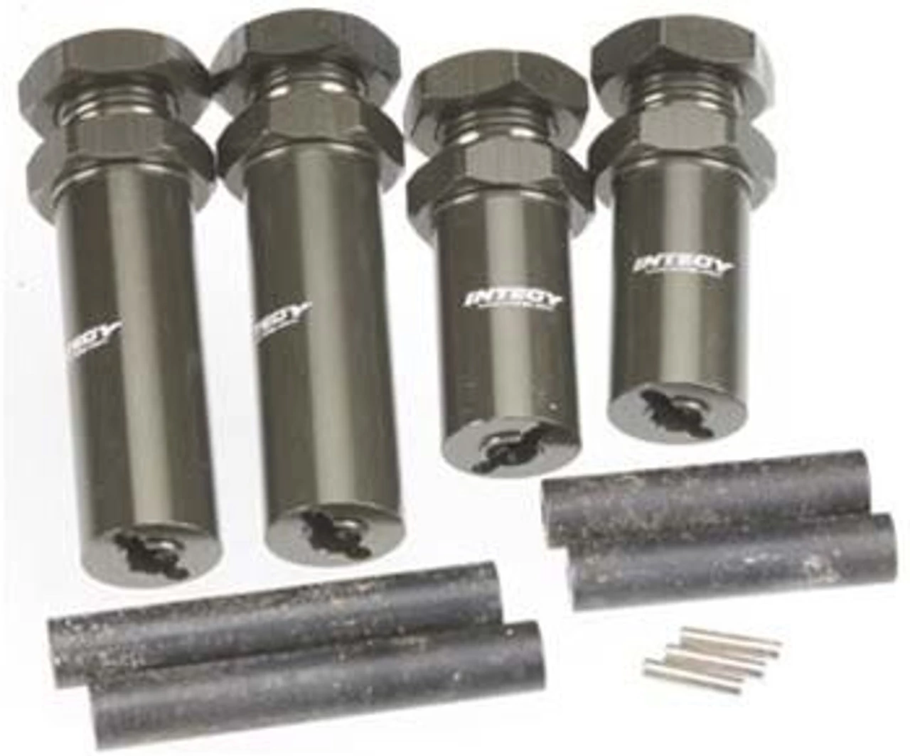 Integy 17mm Extended Wheel Hubs for the Traxxas Stampede, Rustler and Slash (Gun metal) 3 Integy 17mm Extended Wheel Hubs for the Traxxas Stampede, Rustler and Slash (Gun metal)