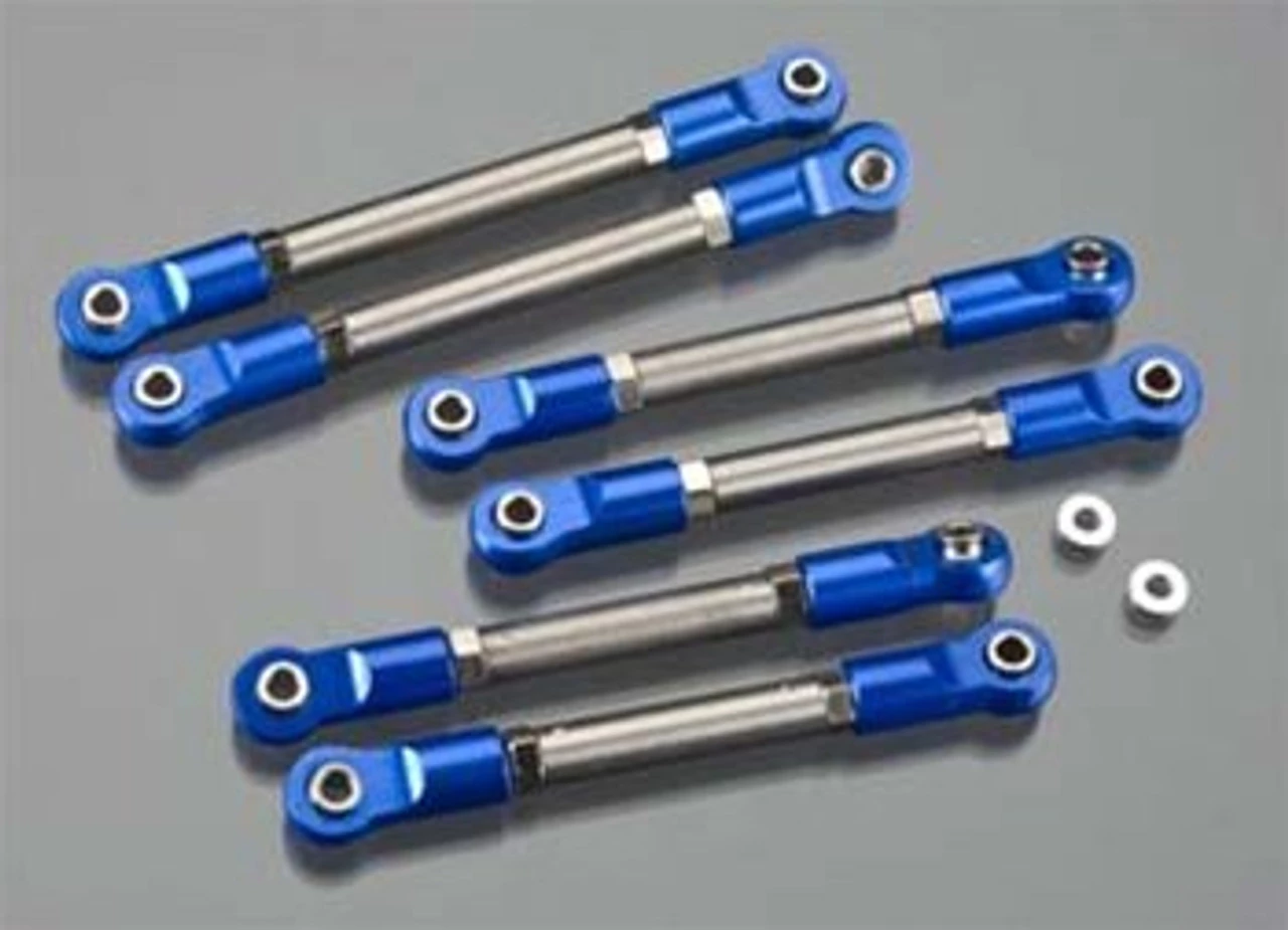 Integy Titanium Turnbuckle Set for the Traxxas Rustler and Slash (Blue) 3 Integy Titanium Turnbuckle Set for the Traxxas Rustler and Slash (Blue)