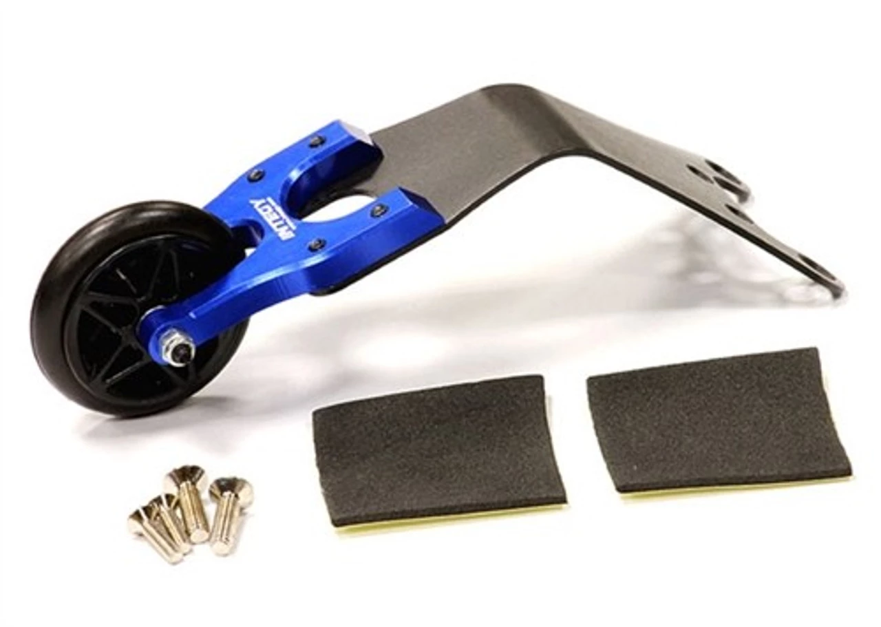 Integy EVO-3 Wheelie Bar (Blue): Traxxas Stampede, Rustler, Slash & Bandit 3 Integy EVO-3 Wheelie Bar (Blue): Traxxas Stampede, Rustler, Slash & Bandit