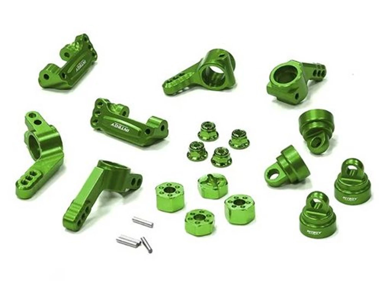 Integy Aluminum Stage 1 Conversion for Rustler, Stampede, Slash (Green) 3 Integy Aluminum Stage 1 Conversion for Rustler, Stampede, Slash (Green)