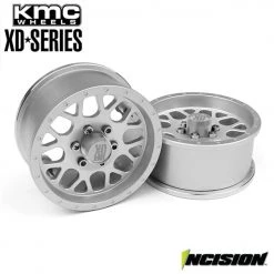 Vanquish Incision KMC 1.9-Inch XD820 Grenade Clear Anodized Wheels