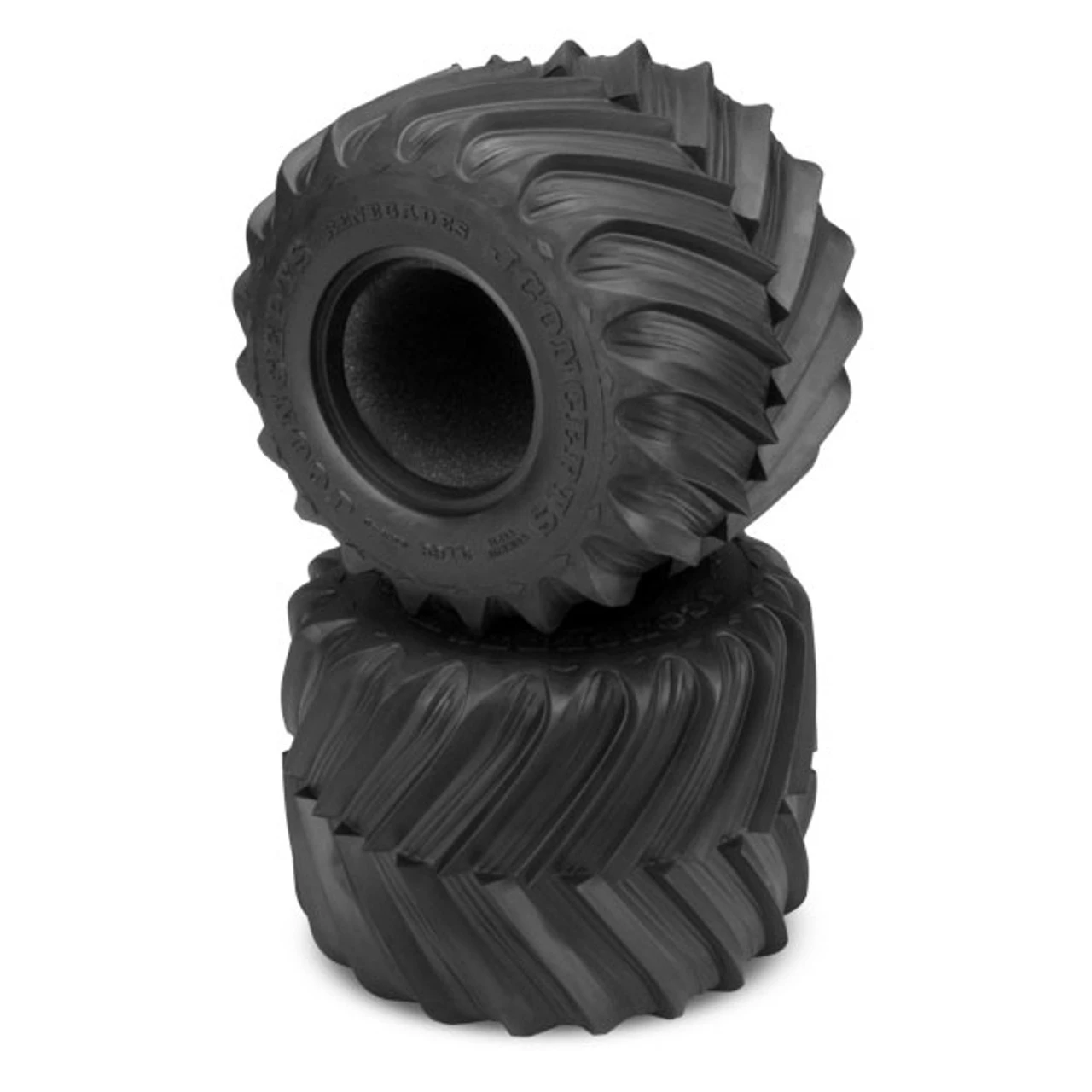 JConcepts Renegades Blue Compound Monster Truck Tires & Inserts (2) 3 JConcepts Renegades Blue Compound Monster Truck Tires & Inserts (2)