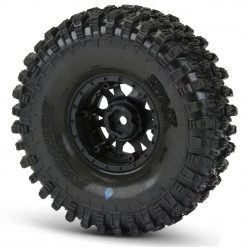 Pro-Line Hyrax 1.9 G8 Tires on Impulse Black/Silver Beadlock Wheels (2) -Cars & Trucks Sales PRO1012813 3 57694.1562674198