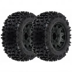 Pro-Line Badlands 2.8 Tires on Raid Black 6x30 Fr/Rr Wheels (2)