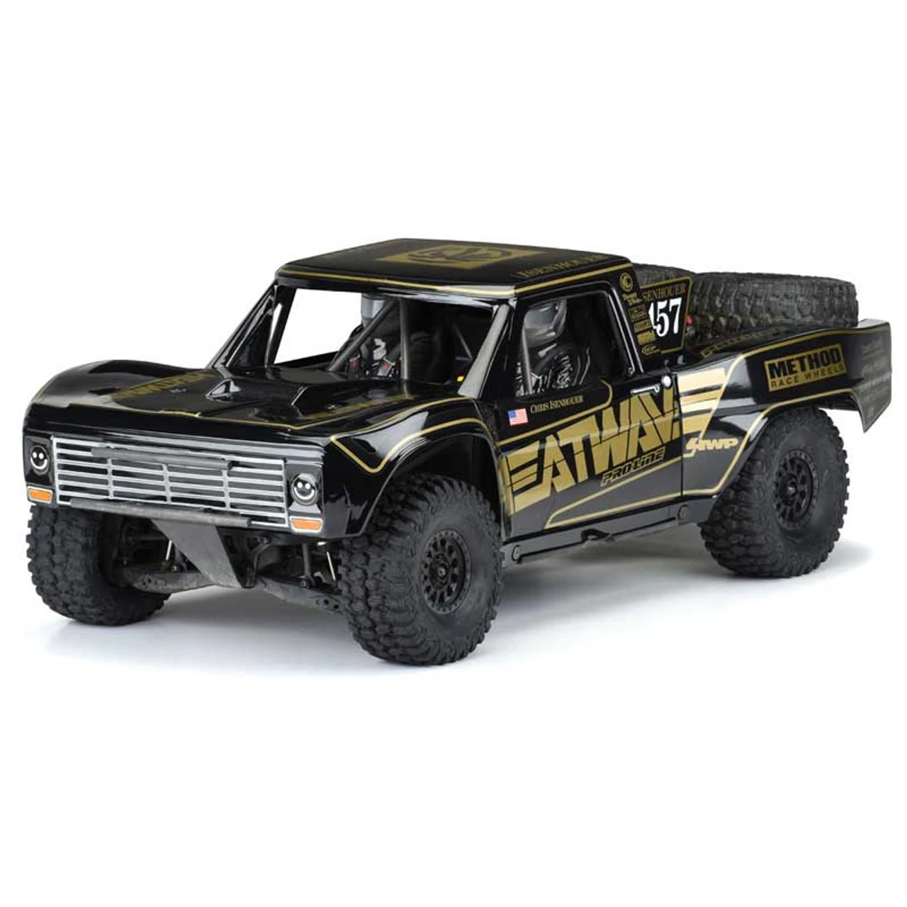 Pro-Line Tough-Color Black 1967 Ford F-100 Body for Traxxas UDR 3 Pro-Line Tough-Color Black 1967 Ford F-100 Body for Traxxas UDR
