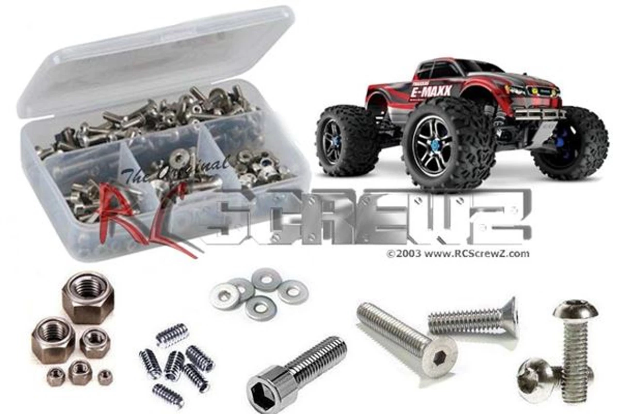 RC Screwz Traxxas E-Maxx Brushless Stainless Steel Screw Kit 3 RC Screwz Traxxas E-Maxx Brushless Stainless Steel Screw Kit