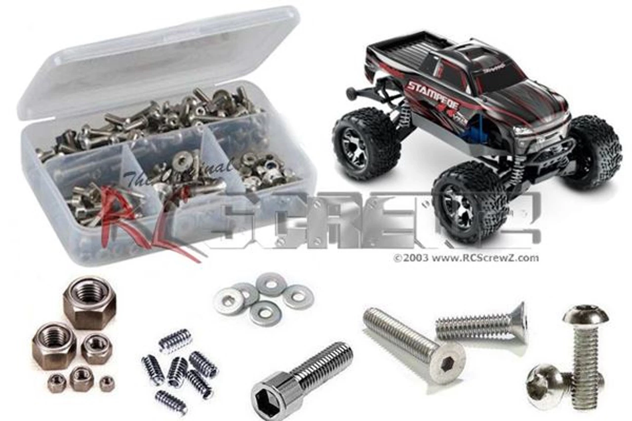 RC Screwz Traxxas Stampede 4x4 VXL Stainless Steel Screw Kit 3 RC Screwz Traxxas Stampede 4x4 VXL Stainless Steel Screw Kit