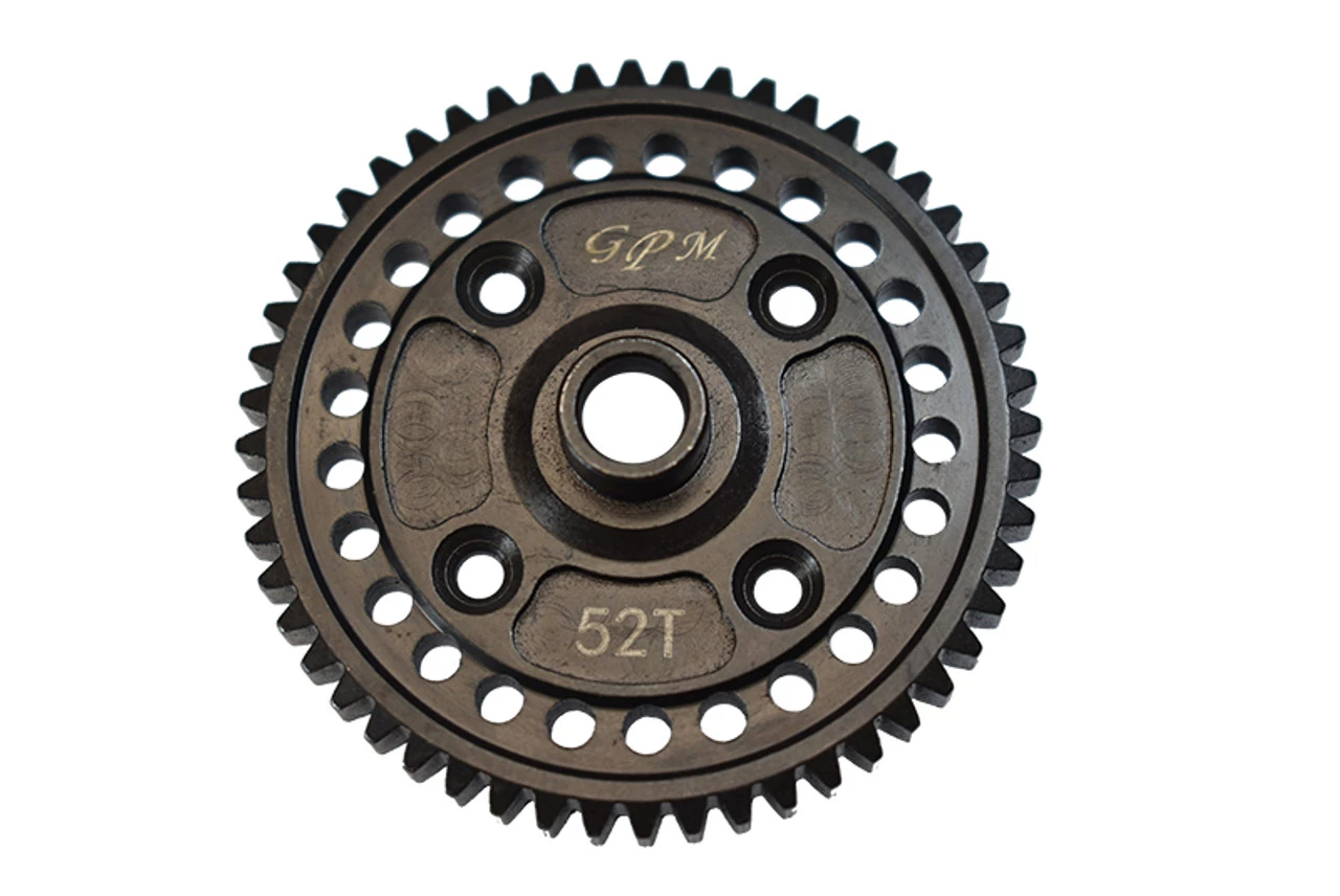 GPM Racing GPM Carbon Steel Spur Gear 52T (Black): Sledge 3 GPM Racing GPM Carbon Steel Spur Gear 52T (Black): Sledge