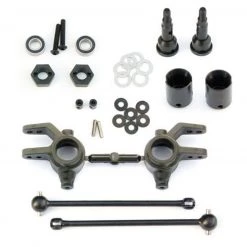 Tekno RC M6 Front Driveshafts, Steering Blocks, Stub Axles: Hoss 4x4, Rustler 4x4, Slash 4x4 & Stampede 4x4