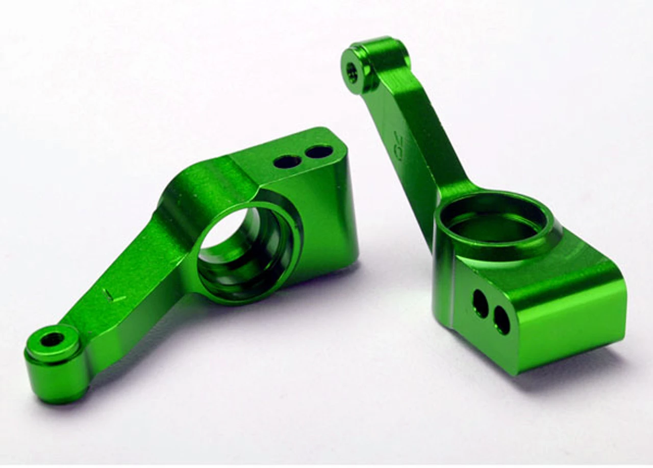 Traxxas Green Aluminum Stub Axle Carriers for 4x4 Slash Stampede Rustler 3 Traxxas Green Aluminum Stub Axle Carriers for 4x4 Slash Stampede Rustler