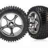 Traxxas Bandit Rear Alias Tires Mounted on Tracer Chrome Wheels -Cars & Trucks Sales TRA2470R 2 82105.1562600646