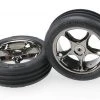 Traxxas Bandit Alias Ribbed Front Tires & Black Chrome Tracer 2.2" Wheels -Cars & Trucks Sales TRA2471A 2 15174.1562600650