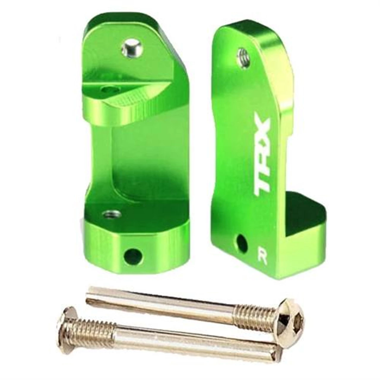 Traxxas Green Aluminum 30-Degree Castor Blocks for 2WD Stampede, Slash, Rustler, Nitro Slash 3 Traxxas Green Aluminum 30-Degree Castor Blocks for 2WD Stampede, Slash, Rustler, Nitro Slash