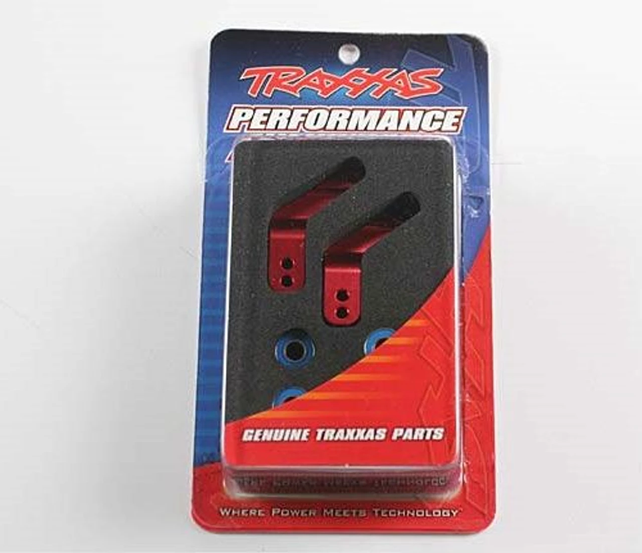 Traxxas Red Aluminum Rear Stub Axle Carriers: Slash 2WD Rustler, Stampede 2WD, Bandit 3 Traxxas Red Aluminum Rear Stub Axle Carriers: Slash 2WD Rustler, Stampede 2WD, Bandit