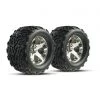 Traxxas Rear All-Star Chrome Wheels w/ Talon Tires (2): Stampede VXL -Cars & Trucks Sales TRA3668 2 28509.1562584077