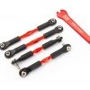 Traxxas Aluminum Turnbuckle Camber Link Set (4) (Red): Rustler, Stampede 2 Traxxas Aluminum Turnbuckle Camber Link Set (4) (Red): Rustler, Stampede -Cars & Trucks Sales TRA3741X 01449.1641915977