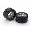 Traxxas Mounted Tires & 3.8" Split Spoke Wheels T-Maxx, E-Maxx, Revo -Cars & Trucks Sales TRA5173 2 14285.1562582720