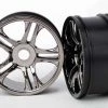 Traxxas XO-1 Split Spoke Black Chrome Front Wheels (2) -Cars & Trucks Sales TRA6478 2 91681.1562667894