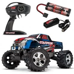 Traxxas Stampede 4X4 XL-5 RTR RC Truck w/Quick Charger Red