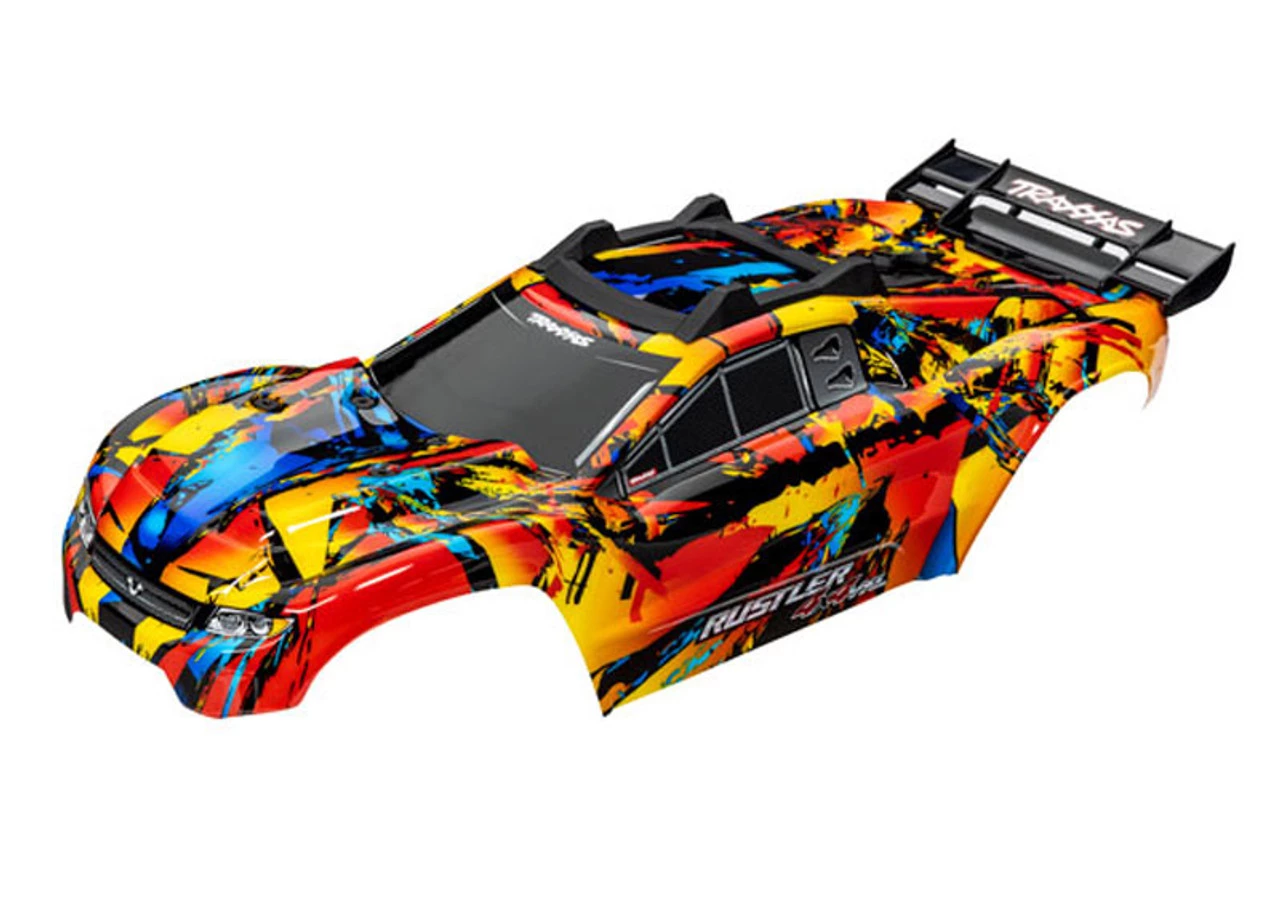 Traxxas Rustler 4X4 Solar Flare Body, w/Mounts & Support for Clipless Mounting 3 Traxxas Rustler 4X4 Solar Flare Body, w/Mounts & Support for Clipless Mounting