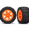 Traxxas Rustler 4x4 Talon Extreme Tires on Orange Wheels (4x4 F/R, 2WD Fr) 2 Traxxas Rustler 4x4 Talon Extreme Tires on Orange Wheels (4x4 F/R, 2WD Fr) -Cars & Trucks Sales TRA6773A 41329.1572658765