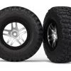 Traxxas BFGoodrich Mud-Terrain Tires on SCT Split Spoke Satin Chrome Black Beadlock Wheels for 4WD F/R, 2WD Rear -Cars & Trucks Sales TRA6873 2 05539.1562601599