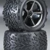 Traxxas 1/16 E-Revo Talon Tires on Gemini Black Chrome Wheels -Cars & Trucks Sales TRA7174A 2 27362.1562583659