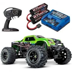 Traxxas X-Maxx 8S 4WD RTR Monster Truck Combo w/4S 6700mAh & Dual Charger Greenx