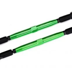 Traxxas X-Maxx Green 7075-T6 Aluminum Toe Link TUBES (157mm) (2) w/Rod Ends & Hollow Balls