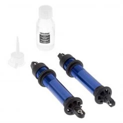 Traxxas X-Maxx Blue Aluminum GTX Shocks (assembled w/o springs) (2)