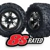 Traxxas X-Maxx Tires Pre-Mounted on Black Chrome Wheels 2 Traxxas X-Maxx Tires Pre-Mounted on Black Chrome Wheels -Cars & Trucks Sales TRA7772A 2 93780.1562665765