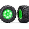 Traxxas X-Maxx Pre-Mounted Maxx AT Tires on Green Wheels (2) -Cars & Trucks Sales TRA7772G 09877.1571534355