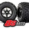 Traxxas X-Maxx Sledgehammer Tires Pre-Mounted on Black Chrome Wheels -Cars & Trucks Sales TRA7774A 04090.1643317825