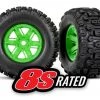 Traxxas X-Maxx Sledgehammer Tires Pre-Mounted on Green Wheels -Cars & Trucks Sales TRA7774G 17041.1643318784
