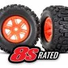 Traxxas X-Maxx Sledgehammer Tires Pre-Mounted on Orange Wheels 2 Traxxas X-Maxx Sledgehammer Tires Pre-Mounted on Orange Wheels -Cars & Trucks Sales TRA7774T 33529.1643318931