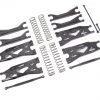 Traxxas X-Maxx Black WideMaxx Suspension kit - Includes Front & Rear Suspension Arms, Front Toe Links, Driveshafts, Shock Springs